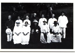 Aitutaki Pastors And Their Wives Cook Islands South Seas 1921 Modern Unused Card - Oceanía