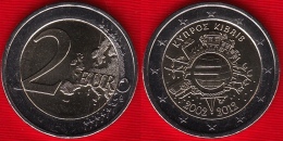 Cyprus 2 Euro 2012 "TYE - Ten Years Of Euro" BiMetallic UNC - Chipre