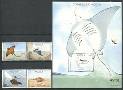 169 ANGUILLA 1992 - Yvert 842/45 BF 11  - Poisson Raie - Neuf ** (MNH) Sans Trace De Charniere - Anguilla (1968-...)