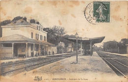 Delcampe - ESSONNE  91  MONTGERON  INTERIEUR DE LA GARE - Montgeron