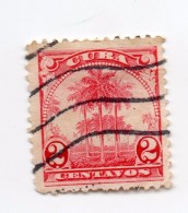 F01513 - Francobollo Stamp - CUBA - Albero Tree Palma Palm - Gebruikt