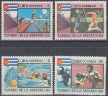 1984.64 CUBA 1984 MNH. Ed.3044-47. TORNEO DE LA AMISTAD. BOXING. BASKETBALL. VOLLEYBALL. - Unused Stamps