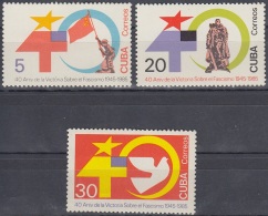 1985.50 CUBA 1985 MNH. Ed.3115-17. 40 ANIV VICTORIA SOBRES EL FASCISMO. WWII RUSIA RUSIA. - Unused Stamps