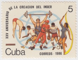 1986.50 CUBA 1986 MNH. XXV ANIV DE LA CREACION DEL INDER. DEPORTE. SPORTS. - Ungebraucht