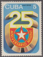 1986.58 CUBA 1986 MNH. Ed.3191. XXV ANIV DEL MINISTERIO DEL INTERIOR. MININT. MILITARY. - Ungebraucht