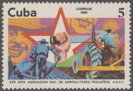 1986.59 CUBA 1986 MNH. Ed.3189. XXV ANIV ANAP. ASOCIACION DE AGRICULTORES PEQUEÑOS. FARMERS. - Unused Stamps