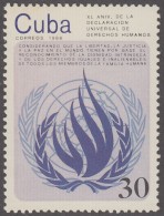 1988.54 CUBA 1988 MNH. Ed.3410. XL ANIV DECLARACION UNIVERSAL DE LOS DERECHOS HUMANOS. HUMAND RIGHT. - Unused Stamps