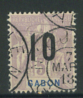 VEND BEAU TIMBRE DU GABON N°78 , CACHET "N ´ DJOLE" !!!! - Timbres-taxe