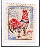 Coq De Decaris 0,25 F -  1331d Obli. (Papier Fluo) - 1962-1965 Cock Of Decaris