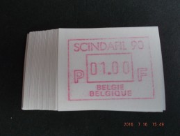 SCINDAFIL ´90. C Papier. Dienst / VS Nieuwe Cijfers. 50 X - Other & Unclassified