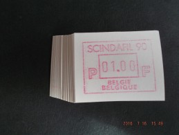 SCINDAFIL ´90. C Papier. Dienst / VS Nieuwe Cijfers . 100 X - Altri & Non Classificati