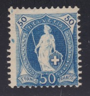 Schweiz Stehende Helvetia 50Rp Zu#70A * Teile Original Gummi - Unused Stamps