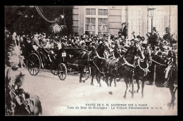 CPA ANCIENNE- FRANCE- RECEPTION D'ALPHONSE XIII A PARIS- GARE DU BOIS DE BOULOGNE- VOITURE PRESIDENTIELLE GROS PLAN - Réceptions