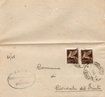 1945 LETTERA CON ANNULLO CHIOGGIA VENEZIA - Correo Aéreo