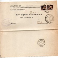 1945 LETTERA CON ANNULLO MESTRE VENEZIA + DOLO - Luftpost