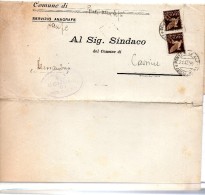 1946 LETTERA CON ANNULLO PONTE NELLE ALPI BELLUNO + CASSINE ALESSANDRIA - Luftpost