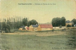 Cpa LES ESSARTS LE ROI 78 Château Et Ferme De La Cour - Aspect Toilé - - Les Essarts Le Roi