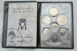 Spain Juan Carlos I Mint Coin Set 1984 - 1, 2, 5, 10, 25, 50 & 100 Pesetas By Spanish Royal Mint - Münz- Und Jahressets