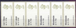 Great Britain 2010 Post & Go 1st To Worldwide 40g.T.3 Set Of 6 - Post & Go (automatenmarken)