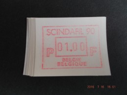 SCINDAFIL ´90. Gomdruk C Papier. 10 X. - Other & Unclassified