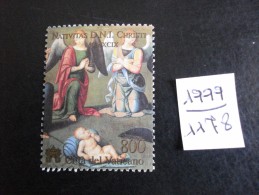 Vatican - Année 1999 - Enfant Jésus Et 2 Anges - 800 Lires - Y.T. 1178 - Oblitéré - Used - Gestempeld - Oblitérés