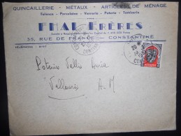 Algerie , Lettre De Constantine 1951 Pour Vallauris - Covers & Documents