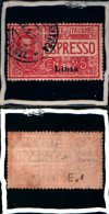 83030) Libia-Effigie Di Vittorio Emanuele III, Tipo Floreale -espresso Da 25c.-usati Ct.n.1- 45€ - Etiopía