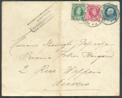 1Fr. Petit MONTENEZ + 10 Et 30 Centimes HOUYOUX (port De 1Fr.40) Obl. Sc BRUXELLES (N°) Sur Lettre Exprès Du 6-VII-1926 - 1921-1925 Kleine Montenez