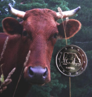 COW, KUH, Mucca 2016 LETTLAND Latvia Gedenkmünze COIN 2 €  UNC - Letland