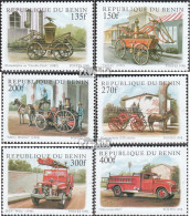 Benin 1010-1015 (kompl.Ausg.) Postfrisch 1998 Alte Feuerwehrfahrzeuge - Sonstige & Ohne Zuordnung