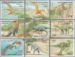 Benin 1040-1048 (kompl.Ausg.) Postfrisch 1998 Prähistorische Tiere - Andere & Zonder Classificatie