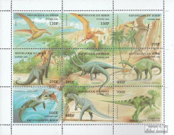 Benin 1040-1048 Kleinbogen (kompl.Ausg.) Postfrisch 1998 Prähistorische Tiere - Altri & Non Classificati