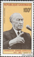 Gabun 296 (kompl.Ausg.) Postfrisch 1968 1. Todestag Konrad Adenauer - Andere & Zonder Classificatie