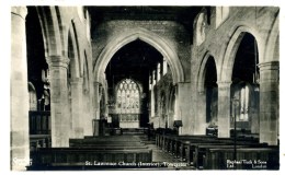 NORTHANTS - TOWCESTER - ST LAWRENCE CHURCH INTERIOR RP  N133 - Northamptonshire