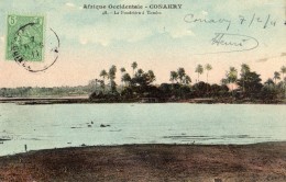 GUINEE FRANCAISE (CONAKRY) LA POUDRIERE  TOMBO (CARTE COLORISEE) - Guinée Française