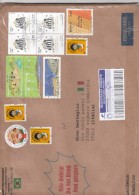 Brasile 2016 - Busta Racc. X L´Italia Affrancata Con 12 Stamps - Lettres & Documents
