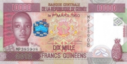 GUINEA 10000 FRANCS 2012 P-46a UNC  [ GN336a ] - Guinée