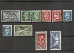 Syrie Française ( Lot De Timbres Divers Différents X -MH) - Unused Stamps