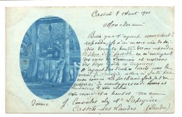 CARTE PHOTO - CASTETS 1901 Au Puits - Vente Directe X - Castets