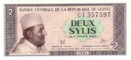 GUINEA 2 SYLIS 1981 P-21a UNC  [ GN311a ] - Guinea