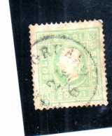 ANTICHI STATI ITALIANI ASI LOMBARDO VENETO 1861 1862 EFFIGIE SOLDI 3s VERDE GIALLO ANNULLATO USED OBLITERE' - Lombardo-Venetien