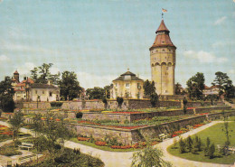 Alemania--Rastatt-Baden--1959--Pogodenburg Und Wasserturm Mit Anlagen---a, Sarthe, Francia - Rastatt