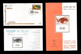 E)1985 ISRAEL, GEDERA SETTLEMENT CENT, SC 920 A386, FDC AND FDB - Collections, Lots & Séries
