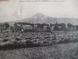 CPA 43 Haute Loire Freycenet De Saint Jeures Et Le Pic De Lisieux Fenaison Agriculture - Sonstige & Ohne Zuordnung