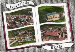 CPSM - BRAM (11) - Carte Multi-Vues De 1965 - Groupe Scolaire - Bram