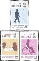 Brunei 257-259 (kompl.Ausg.) Postfrisch 1981 Jahr Der Behinderten - Brunei (...-1984)