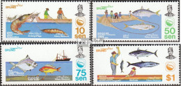 Brunei 281-284 (kompl.Ausg.) Postfrisch 1983 Fischerei - Brunei (...-1984)