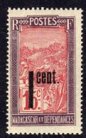 Madagascar N° 125  X  Partie De Série : Timbres Surchargés : 1 C. Sur 15 C. Trace De Charnière Sinon TB - Neufs