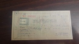 Israel-the Workers Bank Limited-(number Chek-406584)-(50lirot)-1946 - Israël