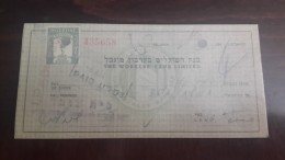 Israel-the Workers Bank Limited-(number Chek-435658)-(50lirot)-1946 - Israël